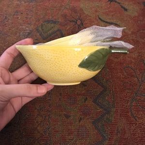 Farmhouse Ceramic Lemon Measuring Cups